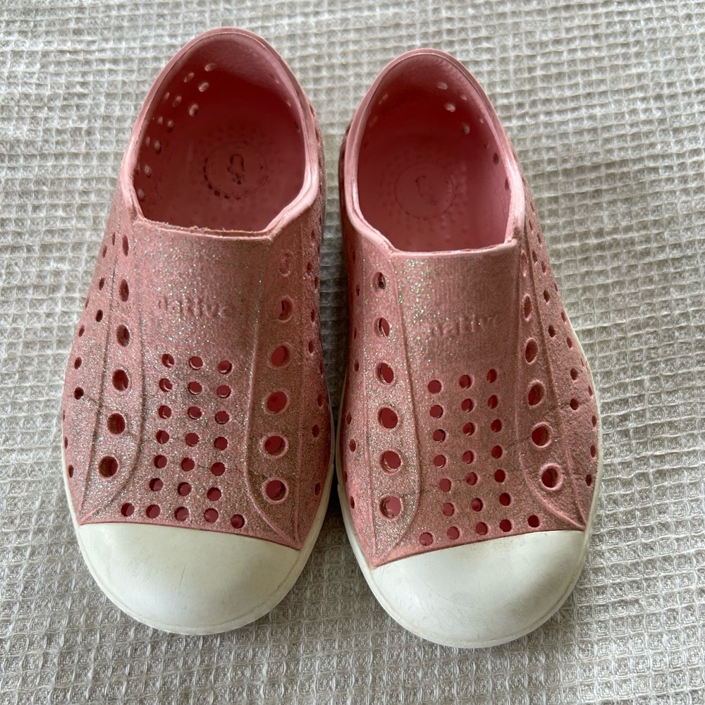 Pink Sparkly Native Shoes